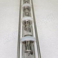 Колпачковая колонна (флейта) 2" нержавеющая 7 этажей